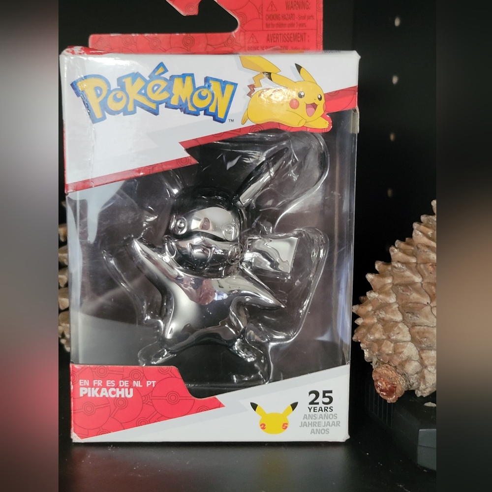 Pikachu Silver Collectible Figure